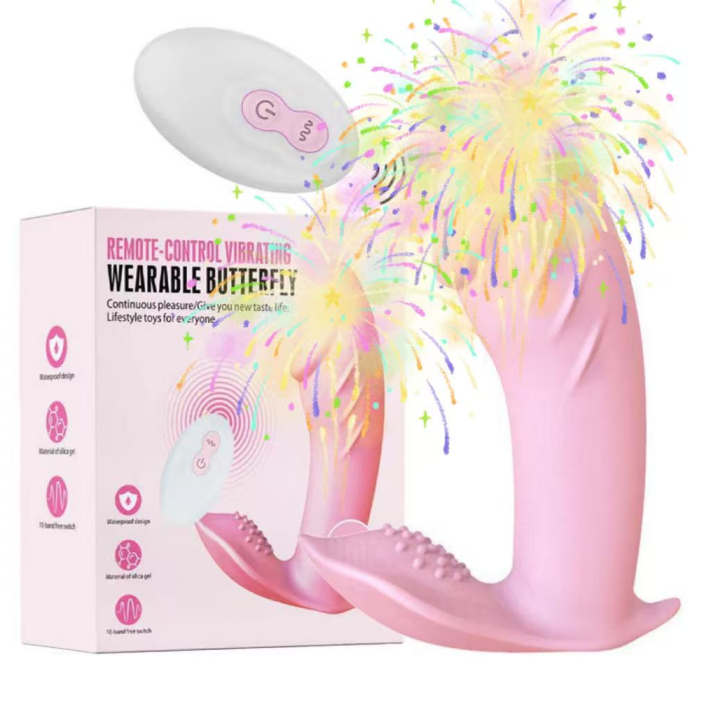 Wireless Remote Control Invisible Butterfly Penis Vibrator