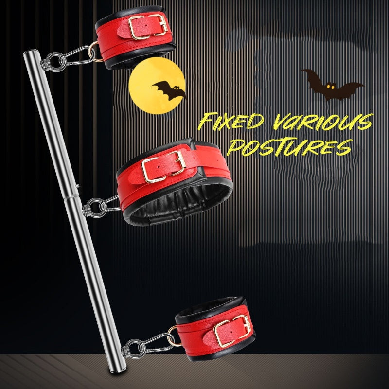 Adult products contrast color handcuffs restraint set