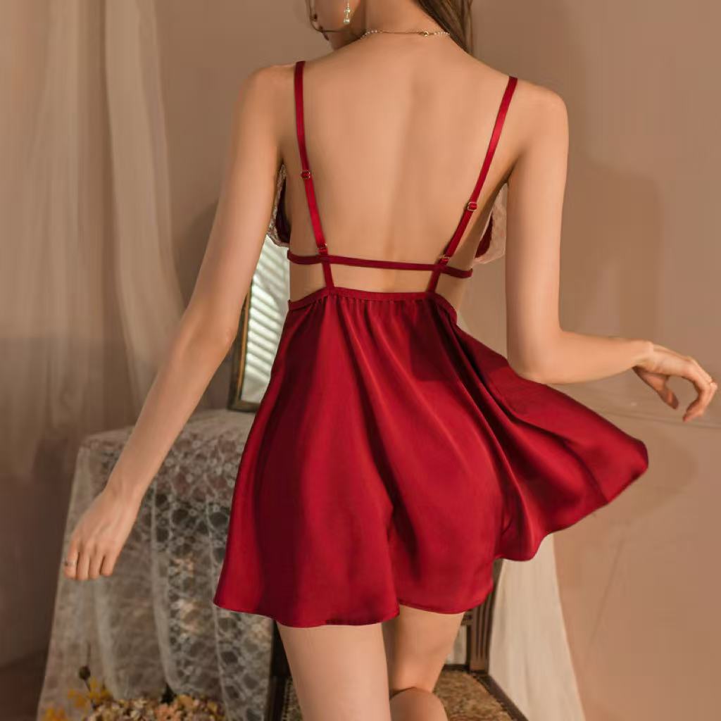 Sexy suspender passionate nightdress