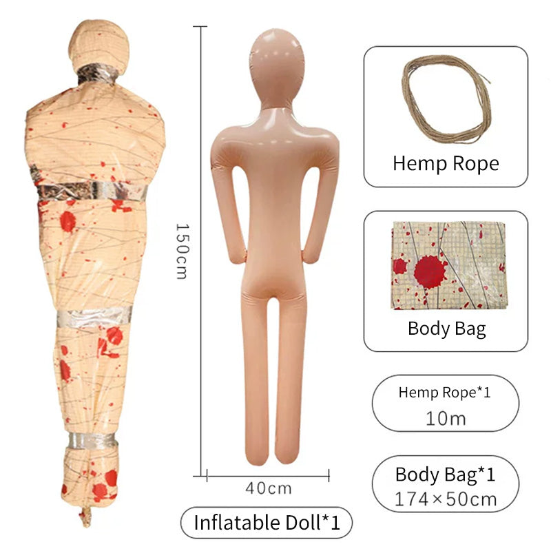 Popular Halloween horror mannequin props corpse inflatable toys