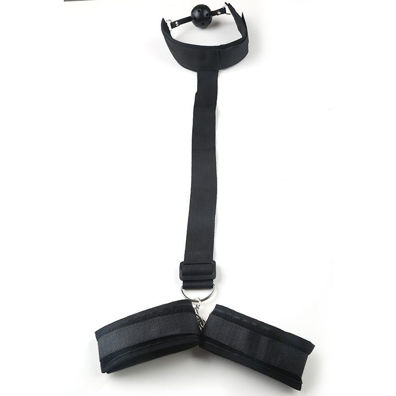 Sexual torture device back gag
