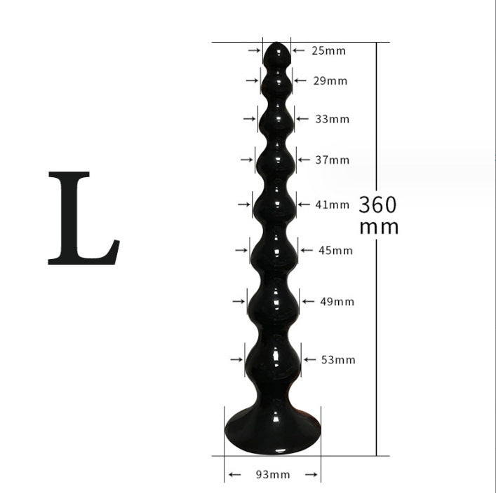 Butt plug with beads for extra-long anal masturbation