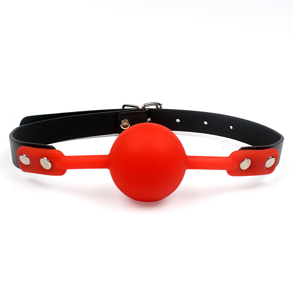 SM adult flirting toys solid silicone ball gag