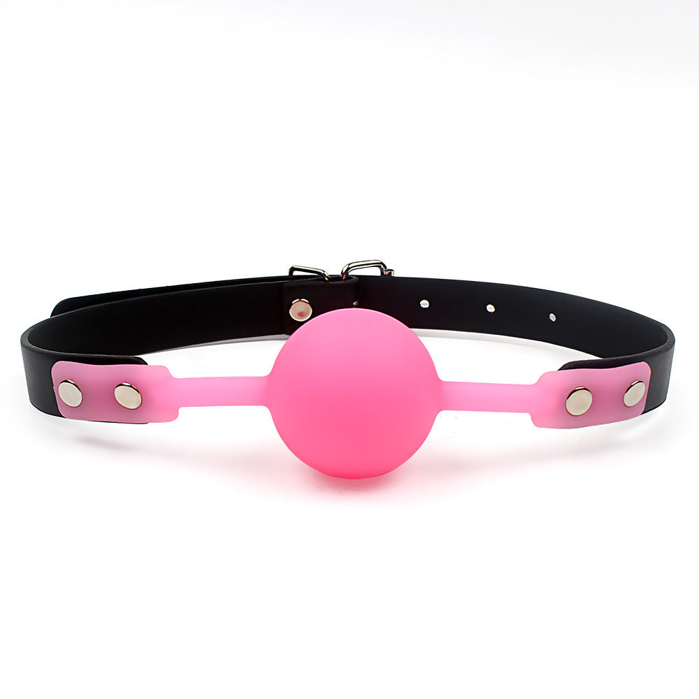 SM adult flirting toys solid silicone ball gag