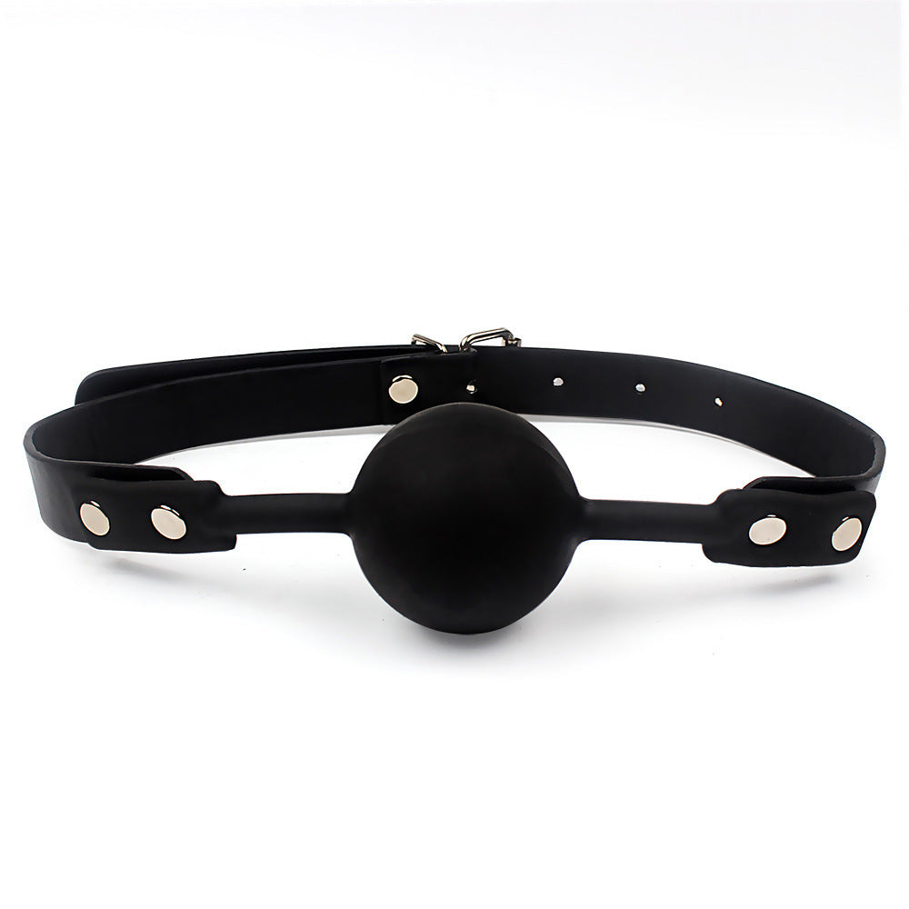 SM adult flirting toys solid silicone ball gag