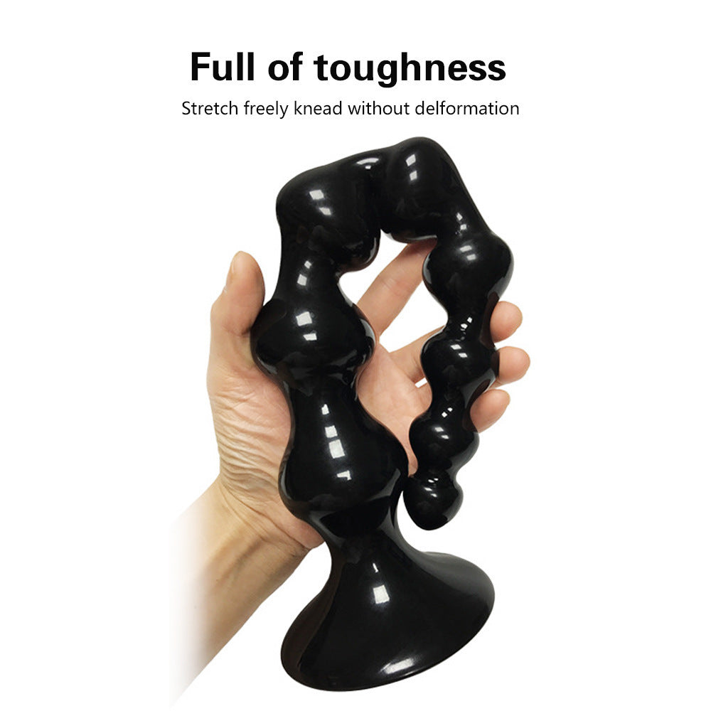 Butt plug with beads for extra-long anal masturbation