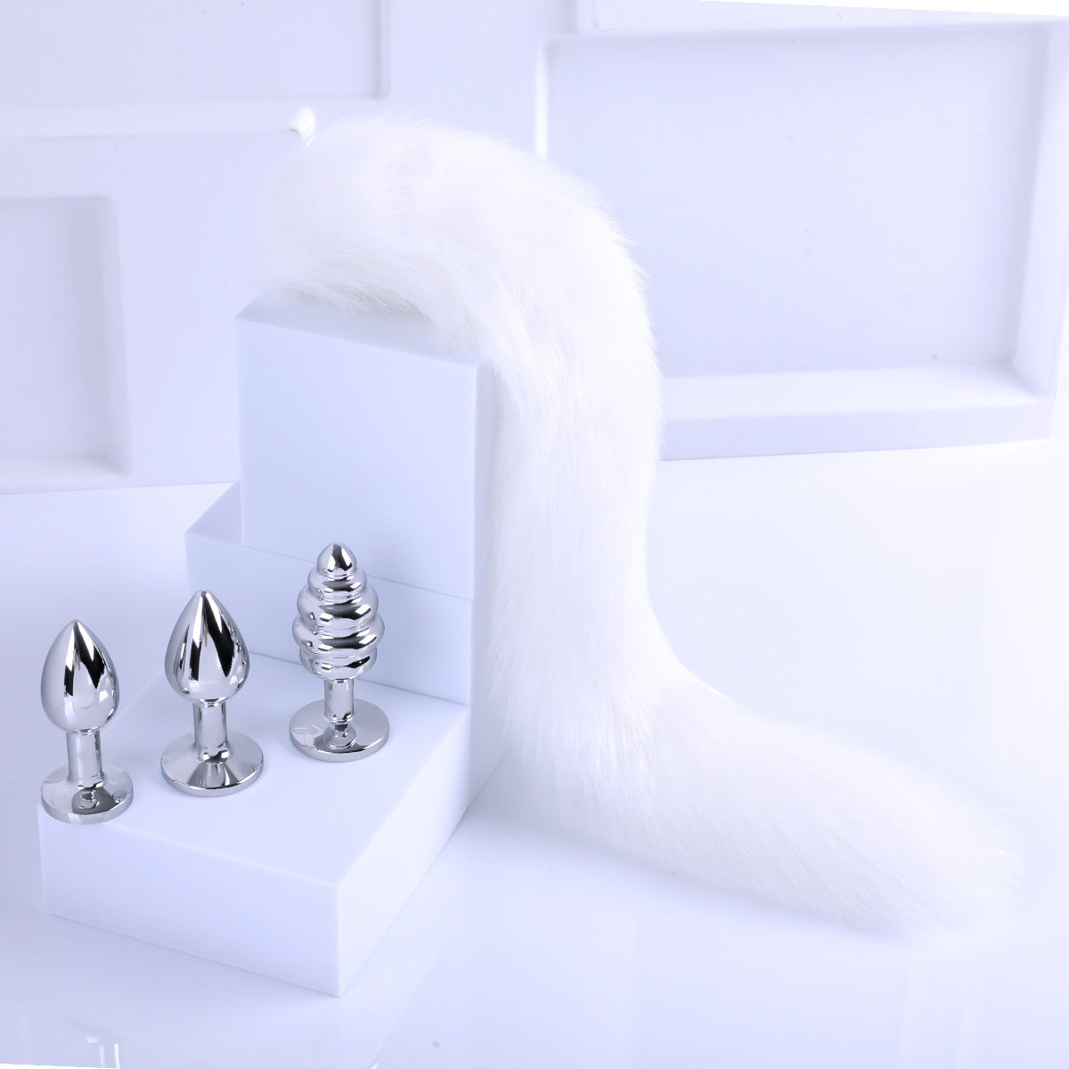 Removable butt plug fox tail