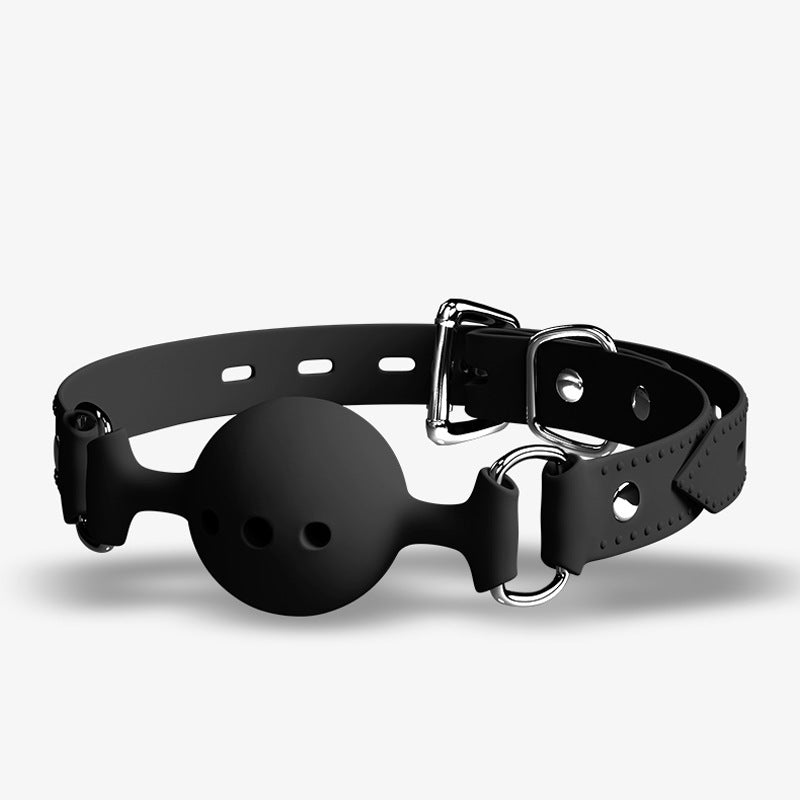 Deep throat ball gag, silicone bite ball, adult products