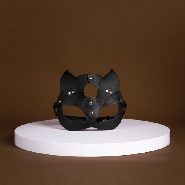 Sexy mask metal butt plug tail