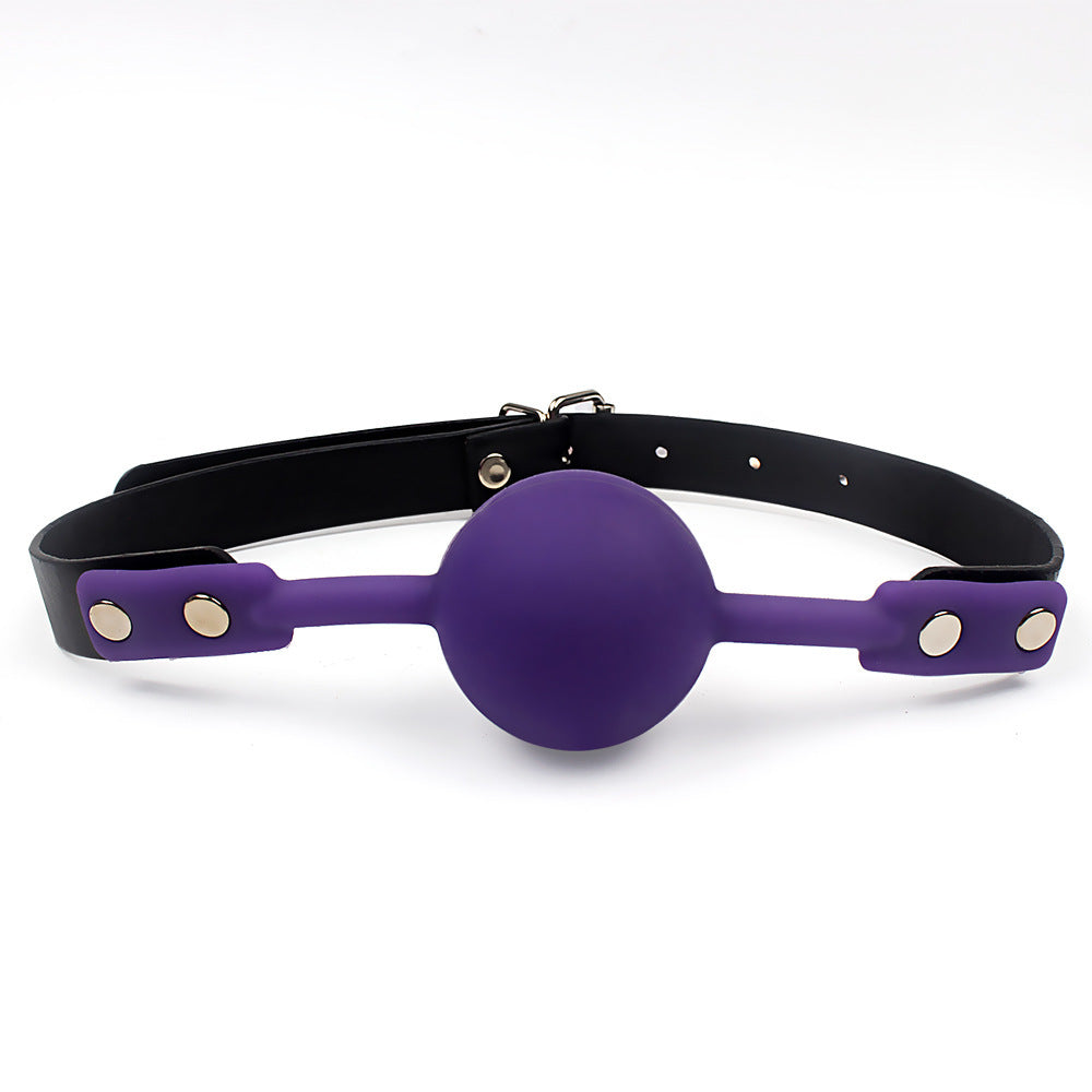 SM adult flirting toys solid silicone ball gag