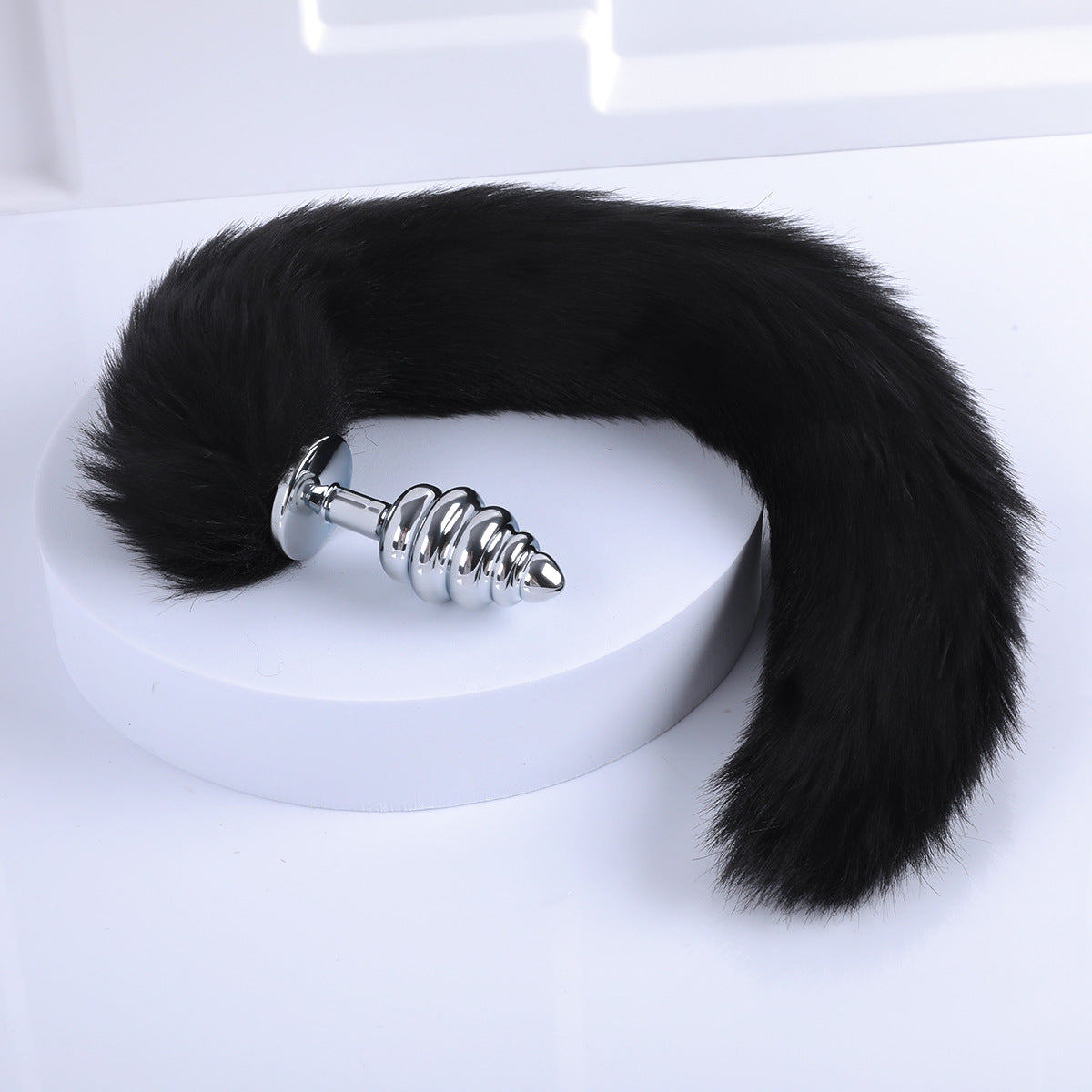 Removable butt plug fox tail