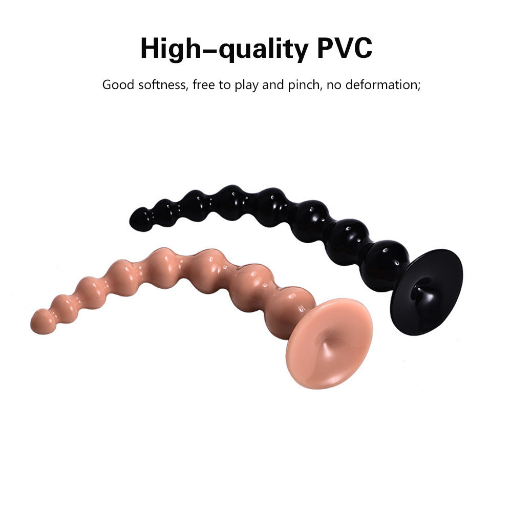 Butt plug with beads for extra-long anal masturbation