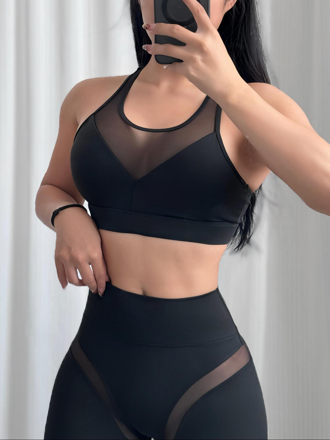 High-Stretch Mesh Yoga Leggings