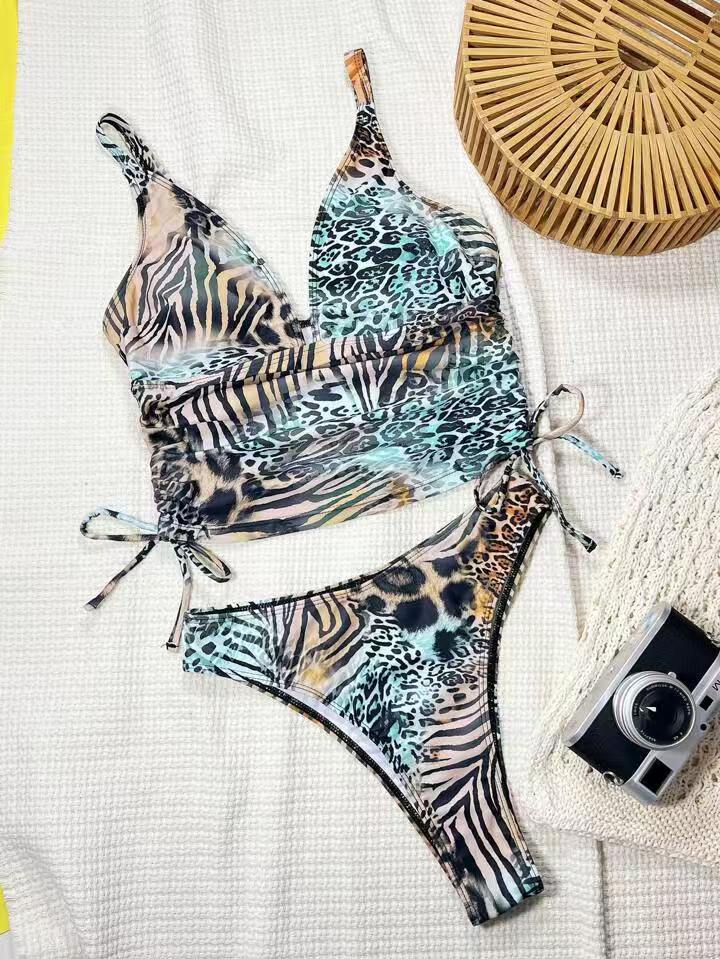 New sexy leopard-print two-piece bikini