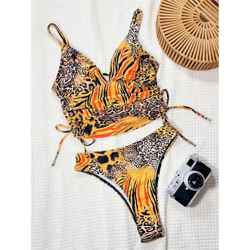 New sexy leopard-print two-piece bikini