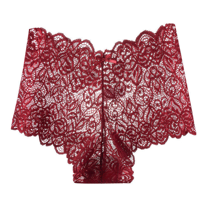 Sheer Lace Mesh Low-Rise Thong(Buy 1, get 2 free)