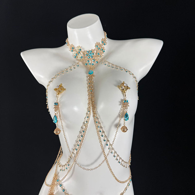 Sexy Sapphire Body Chain