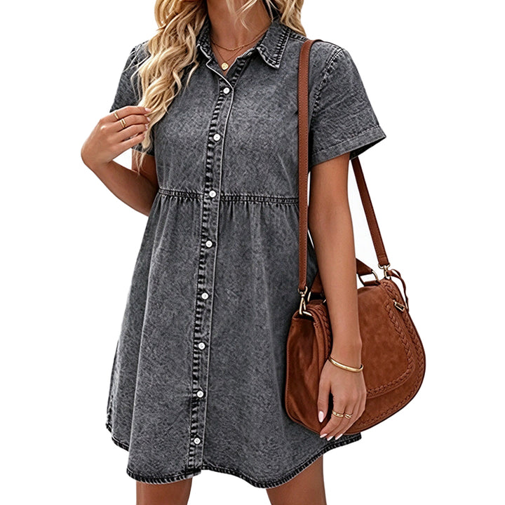 Relaxed-fit denim dress