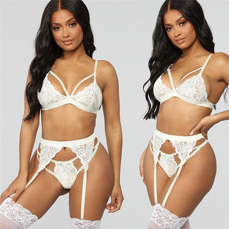 Sexy Love Dreipunkt-Strumpfhalter-Set, dreiteilig