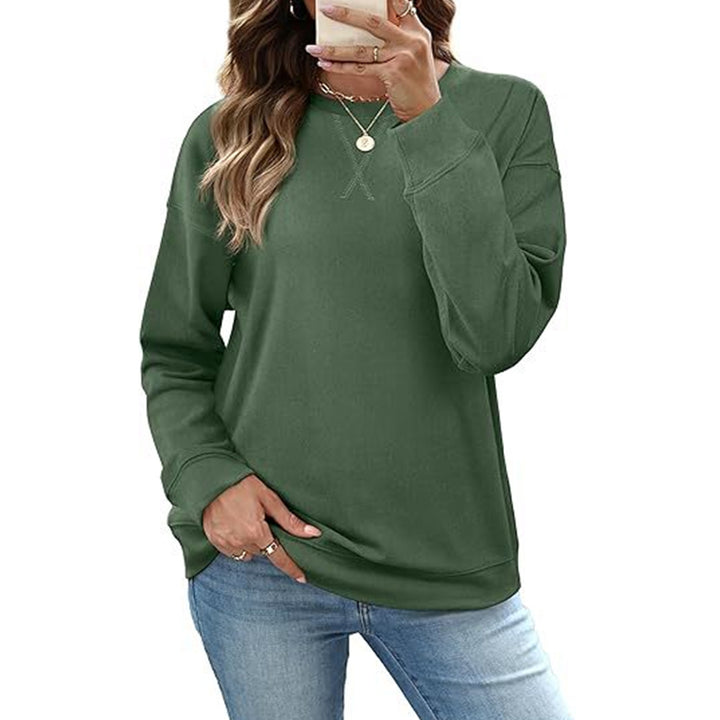 Loose-fit long-sleeve crew-neck sweatshirt