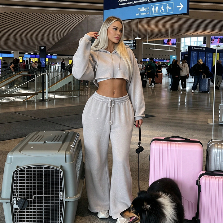 New Spring/Autumn Stylish Long-Sleeve Casual Sweatshirt Set
