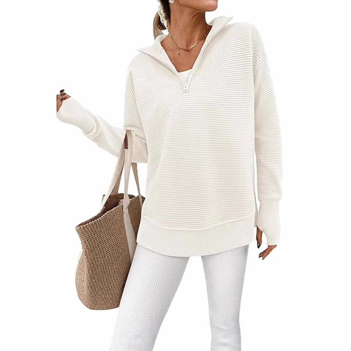 New long-sleeve ribbed knit top