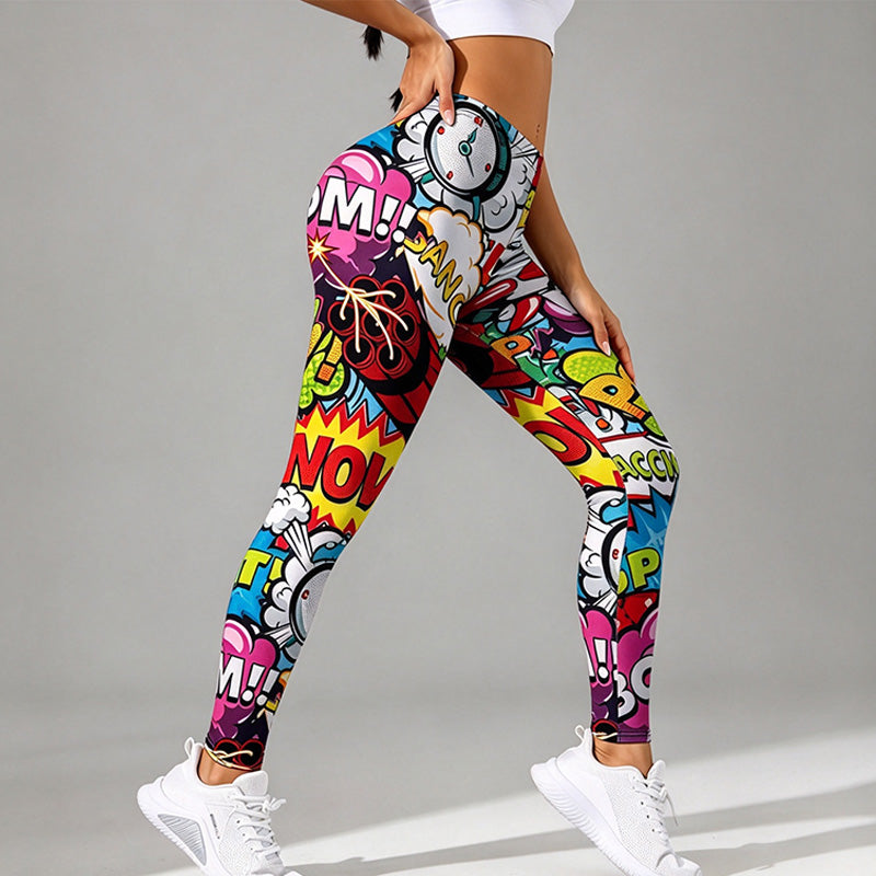 Trending Spring 3D-Print Yoga Leggings