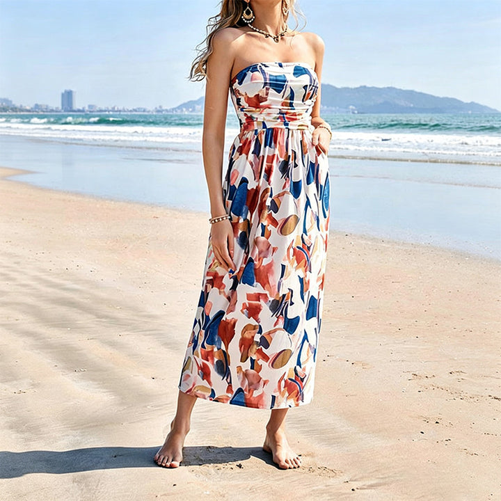 New off-the-shoulder floral maxi dress