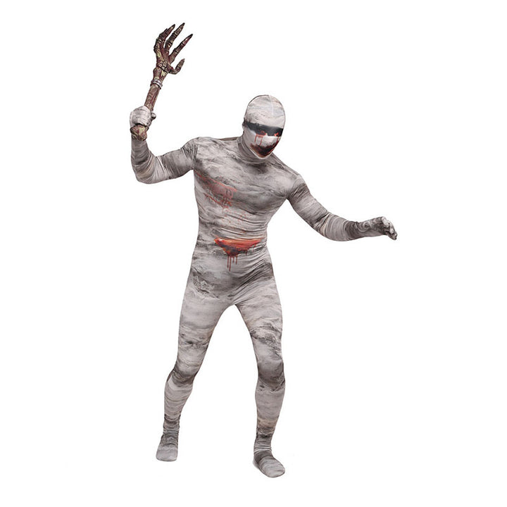 High-stretch, full-body mummy costume bodysuit