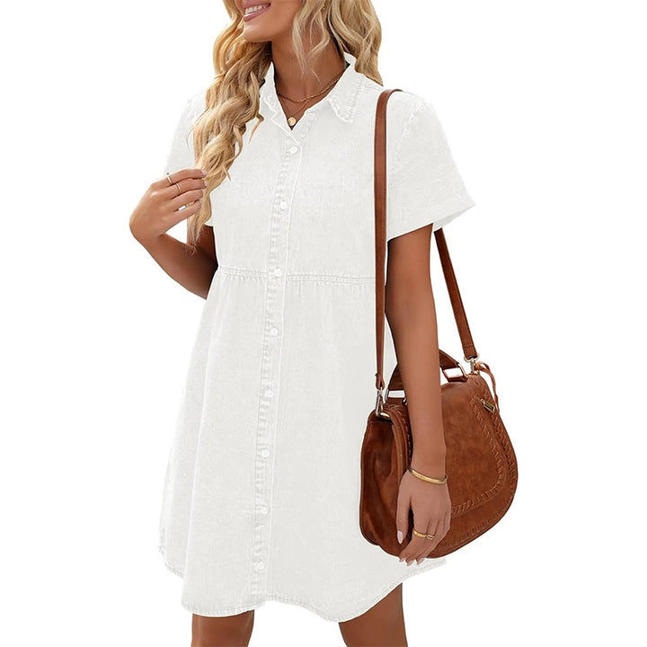 Relaxed-fit denim dress
