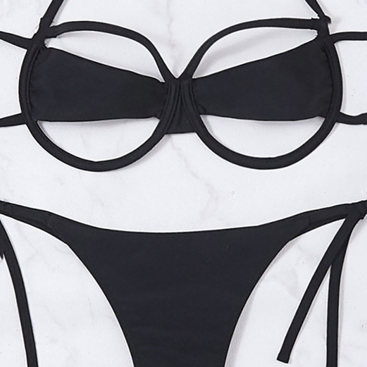 Patchwork Sexy Cutout Bikini