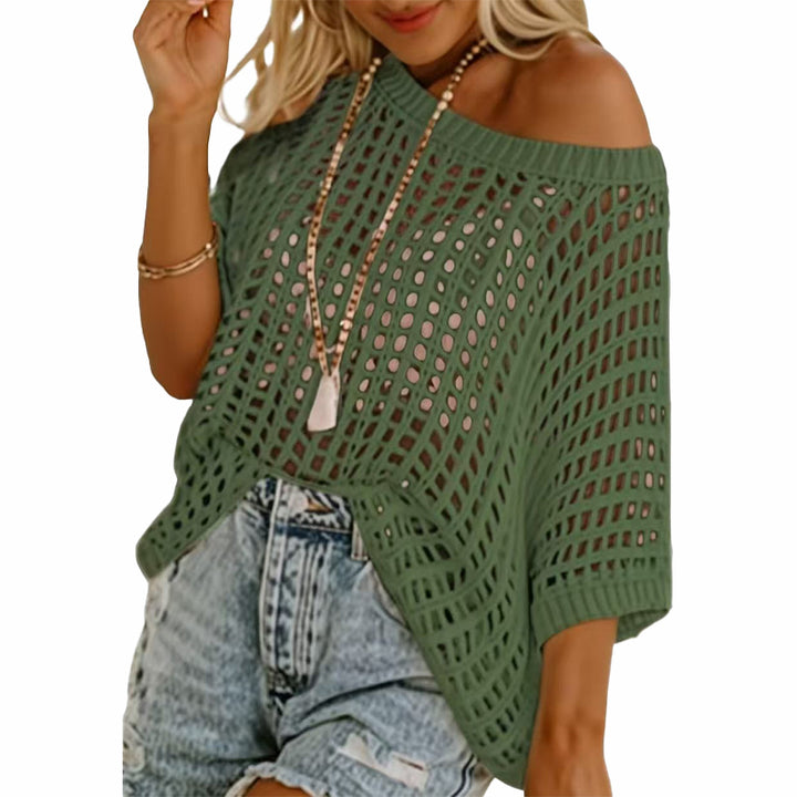 New Loose Open-Knit Beach Cover-Up