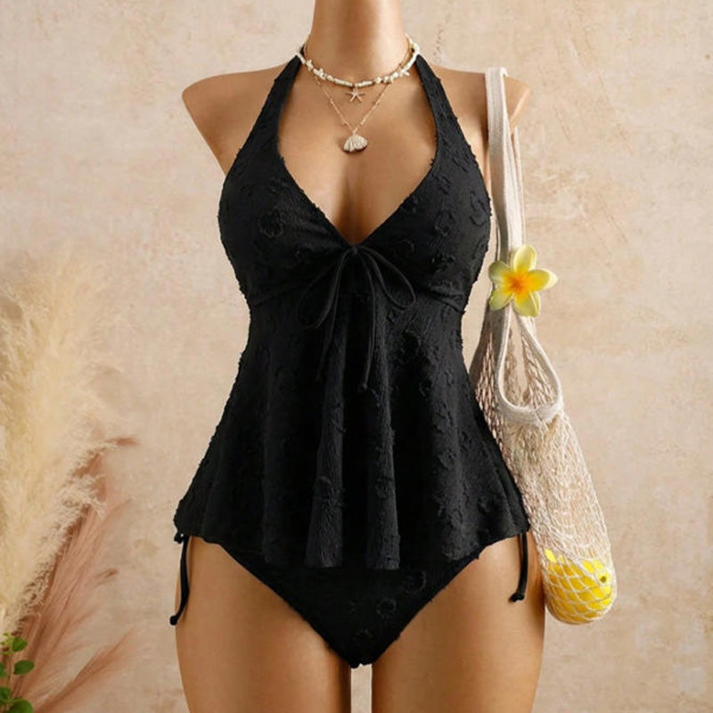 Best-Selling Ruffled Halter Swimsuit