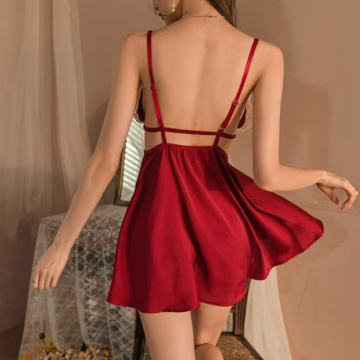 Sexy suspender passionate nightdress