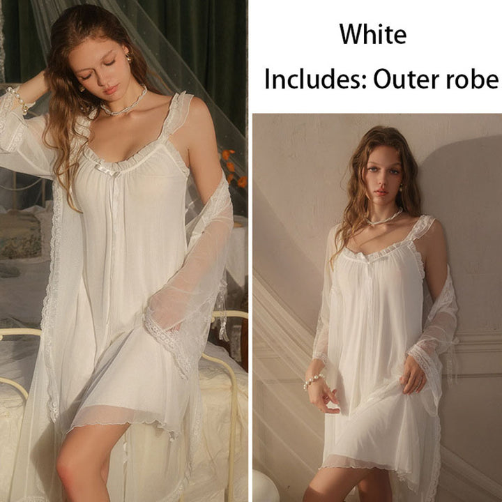 Sexy loose backless nightgown