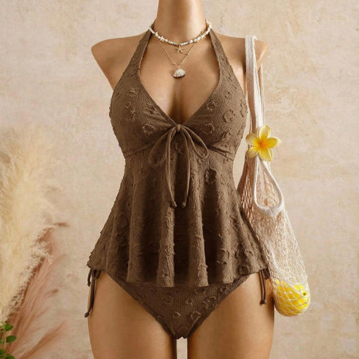 Best-Selling Ruffled Halter Swimsuit