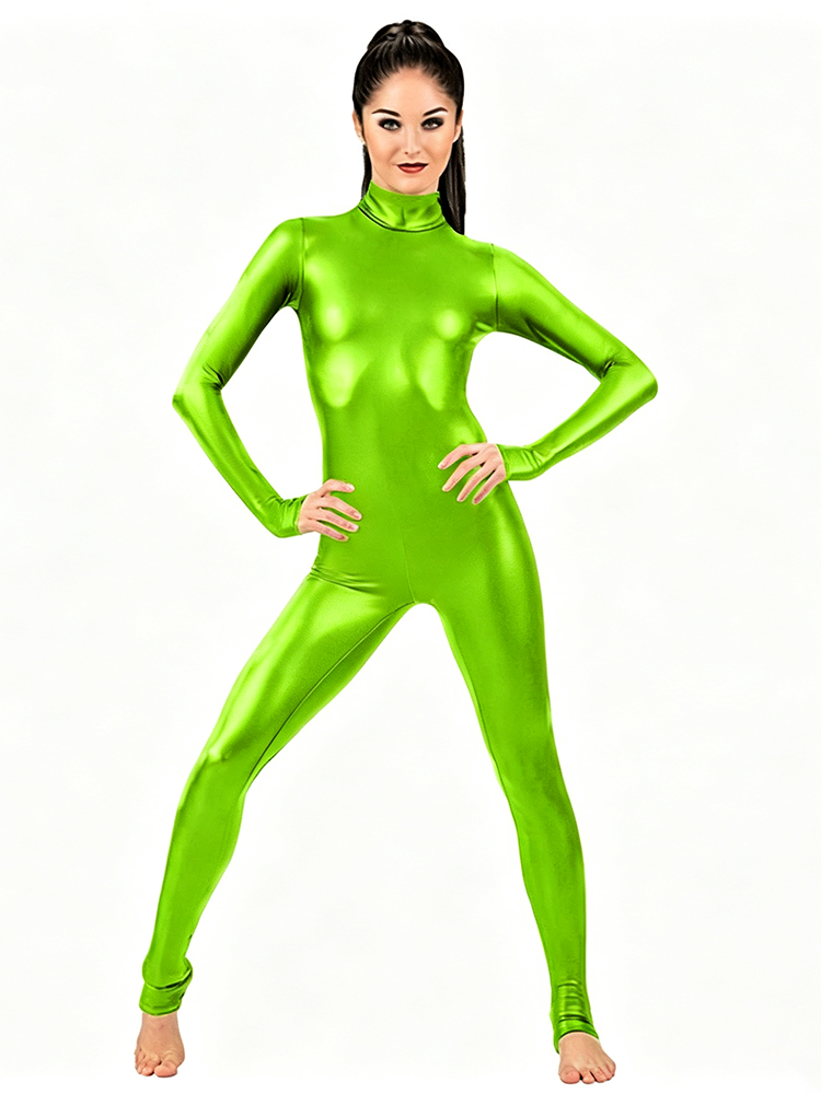 Stretchy Foil-Print Bodysuit