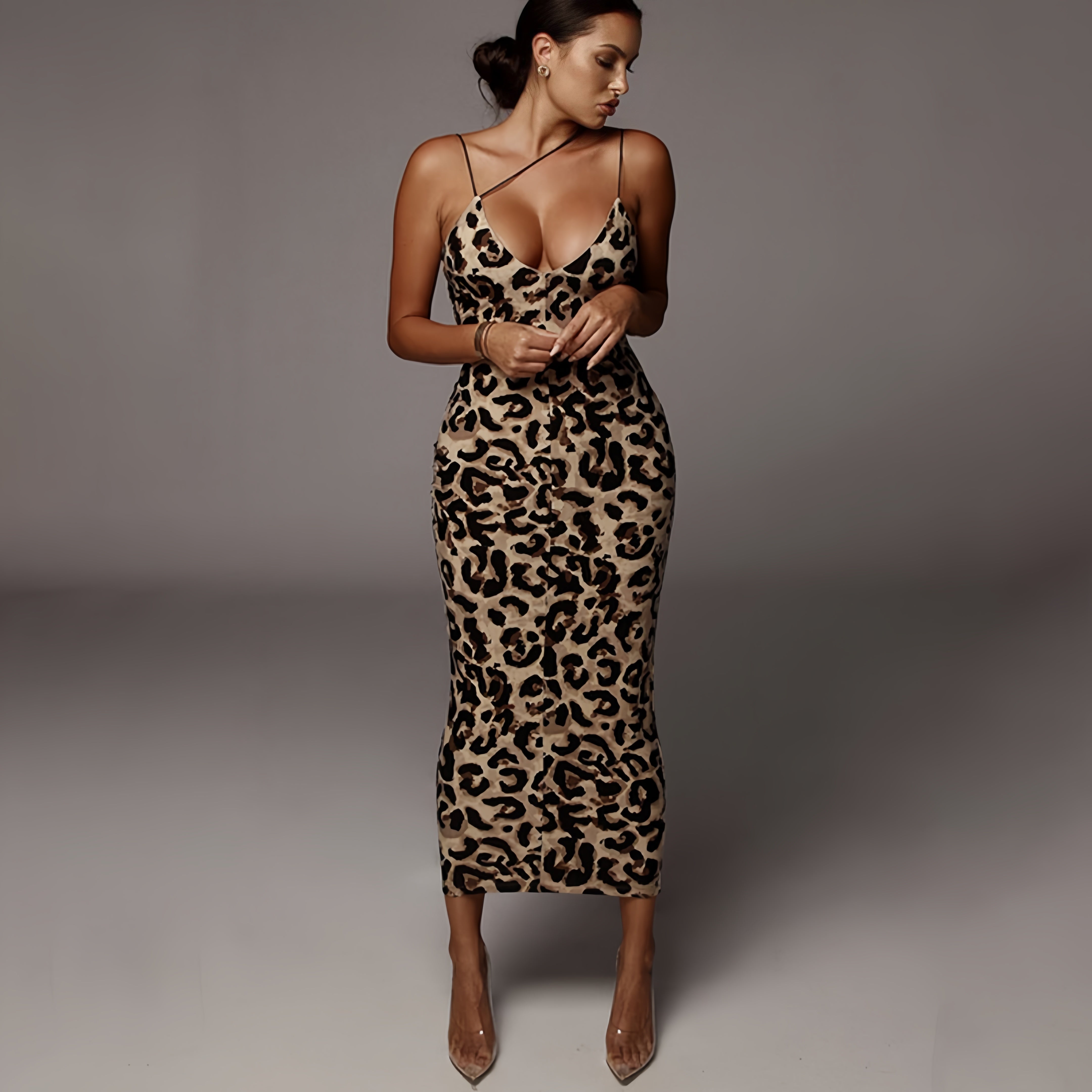 Popular backless long slip dress