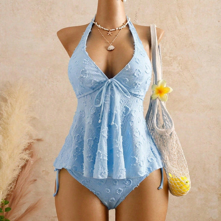 Best-Selling Ruffled Halter Swimsuit