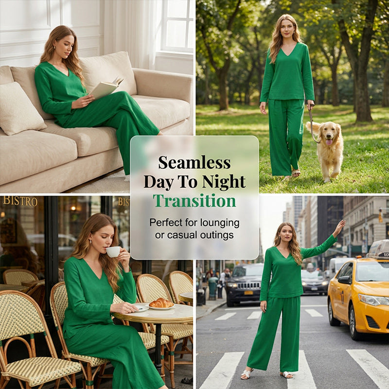New Solid-Color Casual Matching Set for Spring and Autumn
