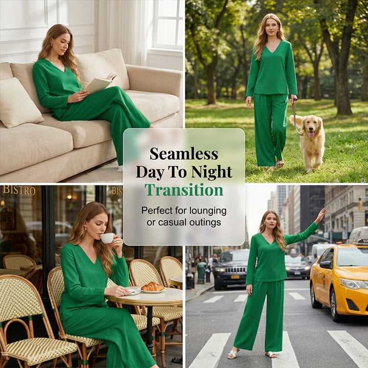 New Solid-Color Casual Matching Set for Spring and Autumn
