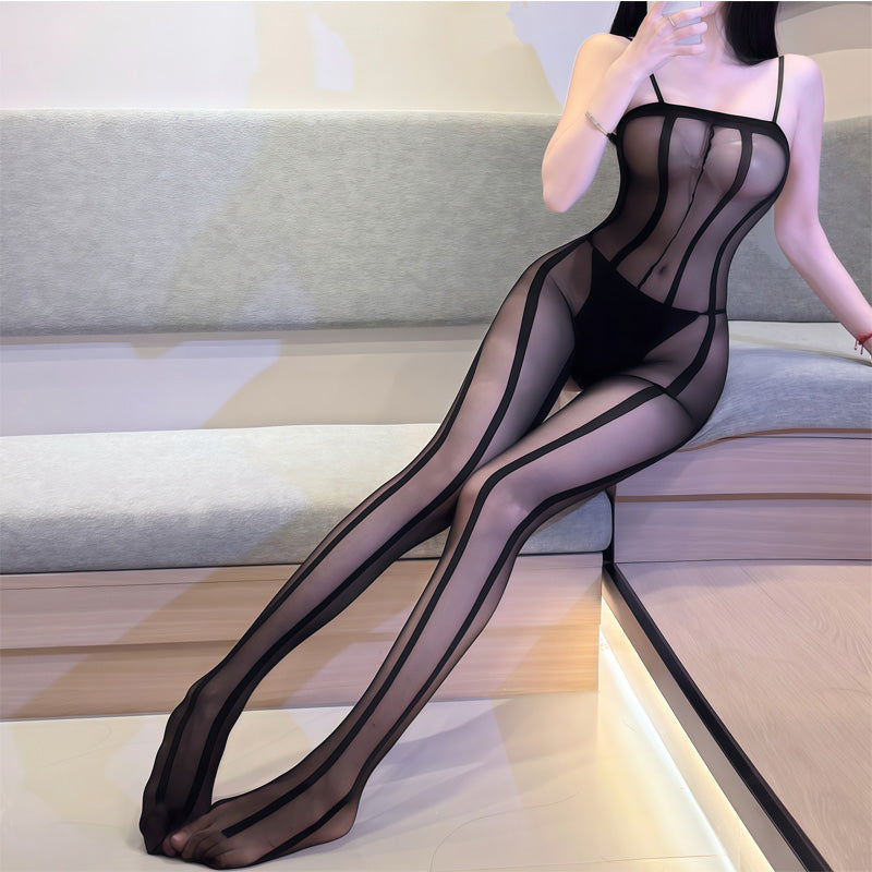 Sexy Open-Crotch Bodystocking