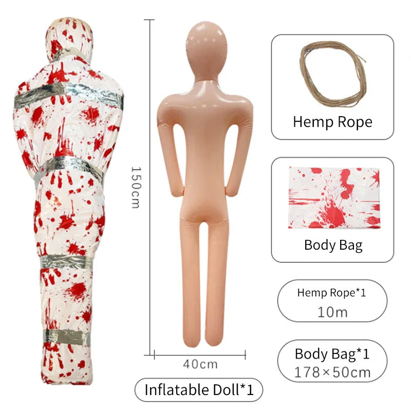 Popular Halloween horror mannequin props corpse inflatable toys