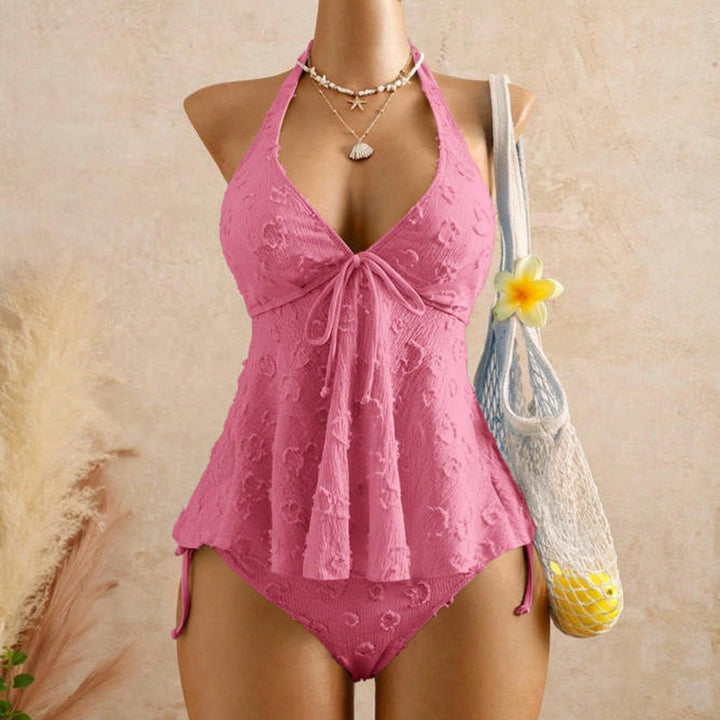Best-Selling Ruffled Halter Swimsuit