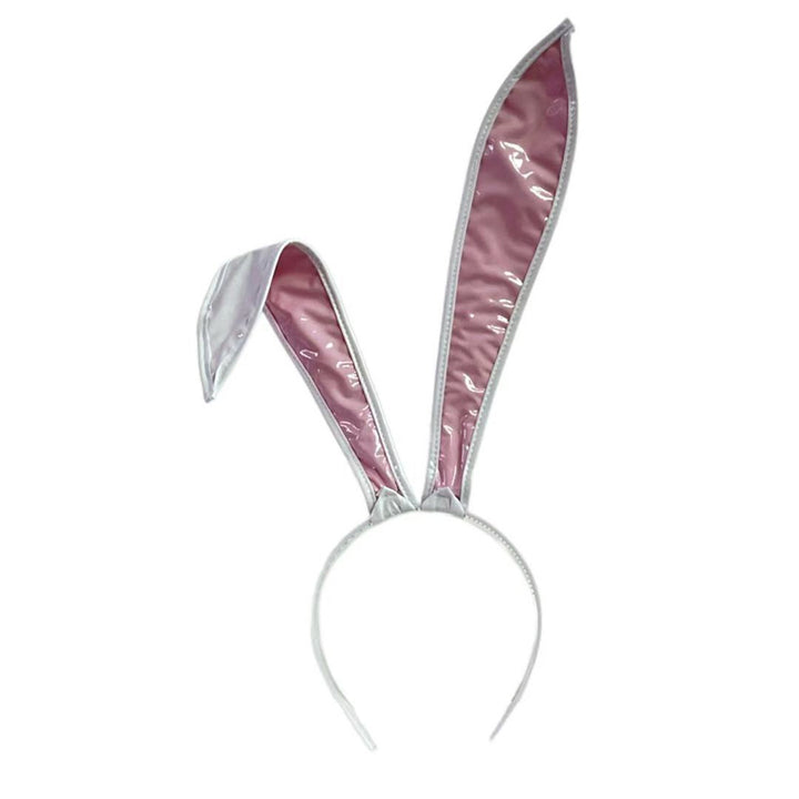 Cute Faux Leather Bunny Ear Headband
