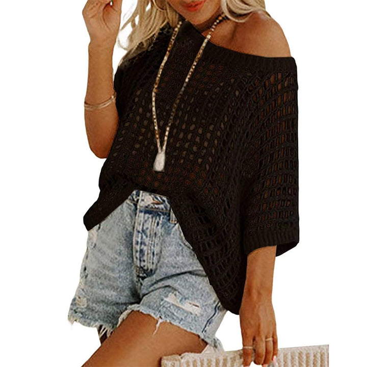 New Loose Open-Knit Beach Cover-Up