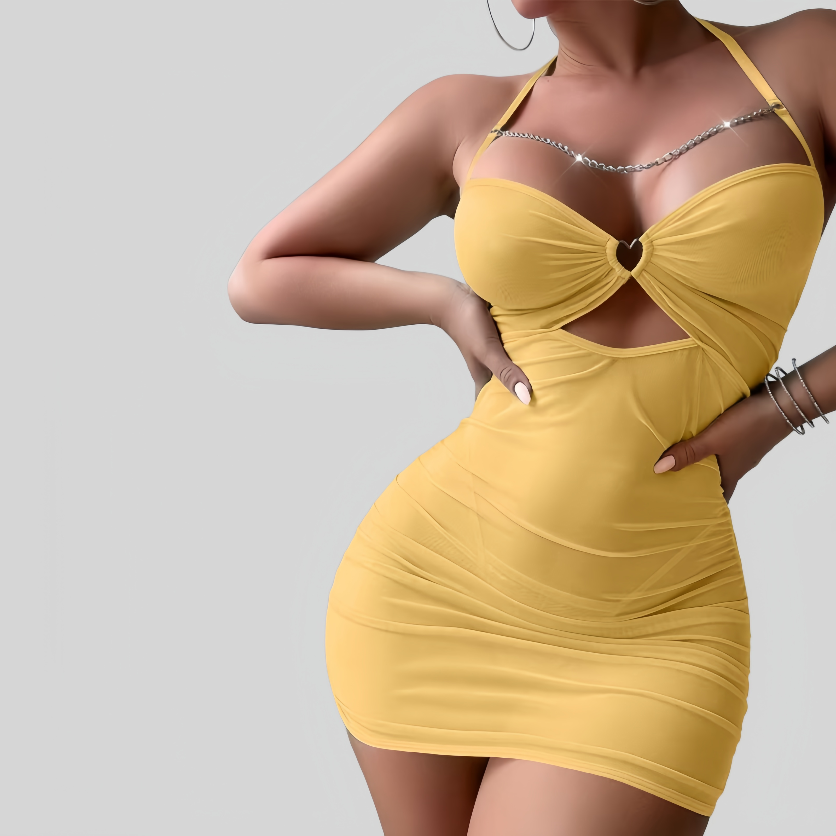 Sexy Sheer Nightgown and Thong Set