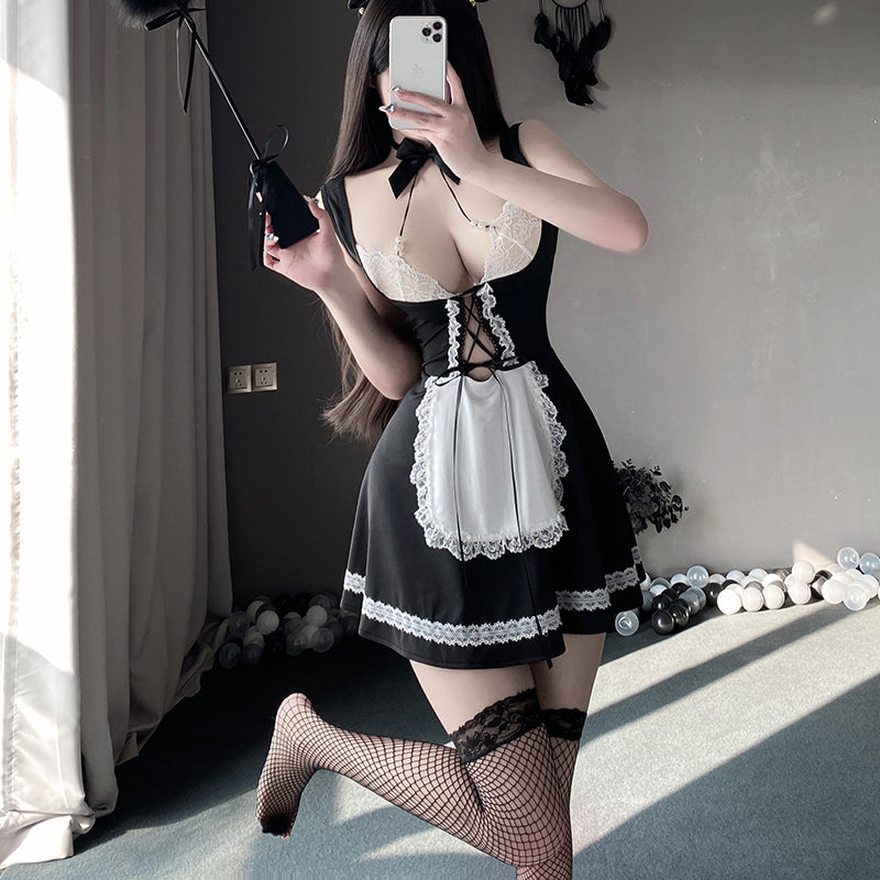 Sexy Dienstmädchen Versuchung Dienstmädchen Uniform Anzug Uniform-D8831