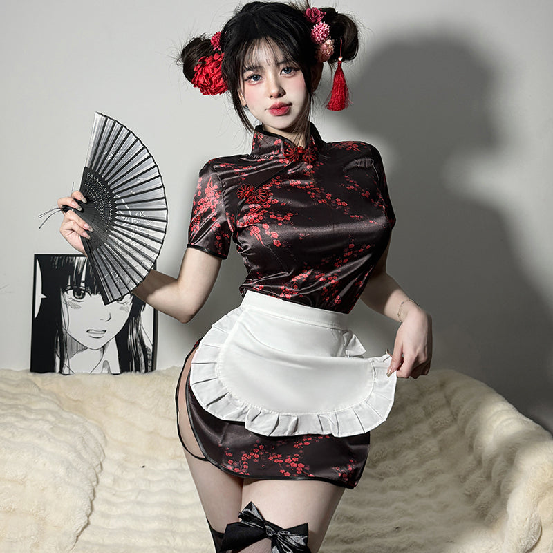 Sexy japanischer Dienstmädchen-Uniformanzug-D8975