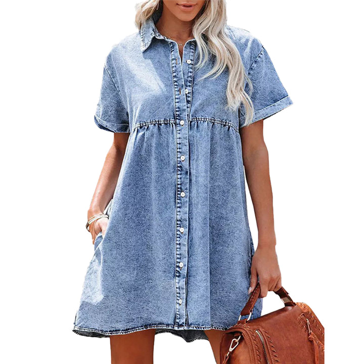 Relaxed-fit denim dress